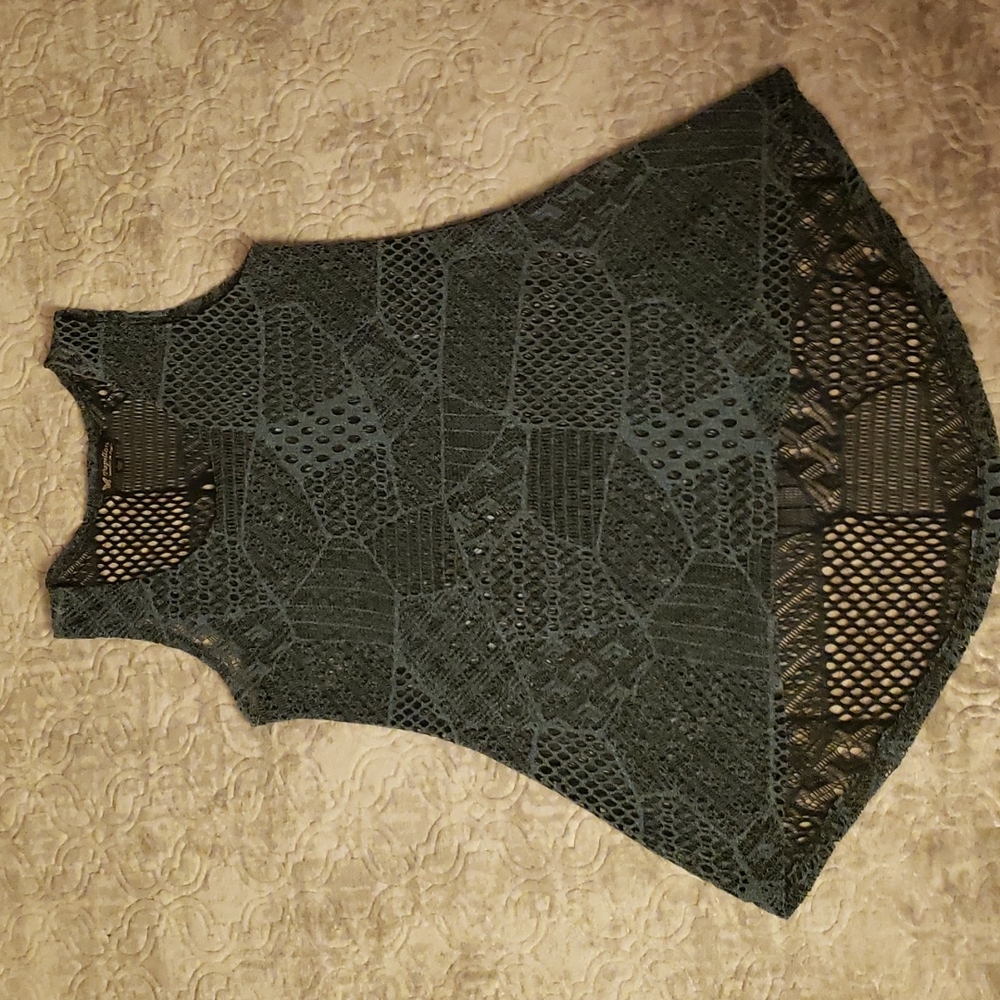 🌞☀️🌞Papillon Crochet Hi-lo Tunic Blouse Size Large